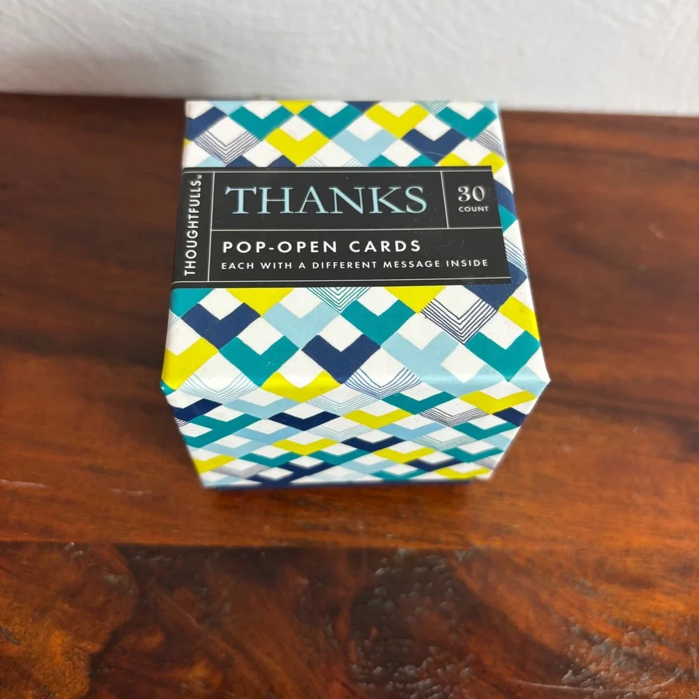 Compendium‎ ThoughtFulls Thanks Pop-Open Cards 30 Count Gratitude Notes New